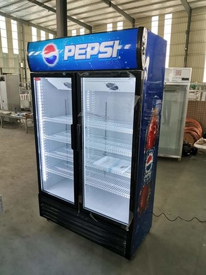 Pepsi Cola Cabinet Double Door Direct Cooling Economical Explosion