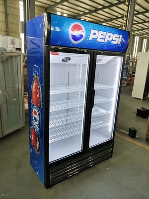 Pepsi Cola Cabinet Double Door Direct Cooling Economical Explosion