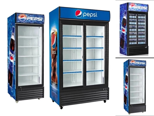Pepsi Cola Cabinet Double Door Direct Cooling Economical Explosion