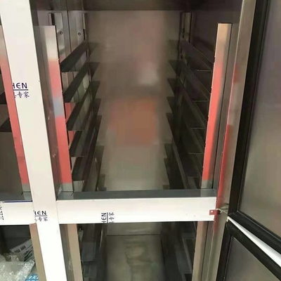 Stainless Steel Sliding Double Door Freezer