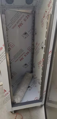 Stainless Steel Sliding Double Door Freezer