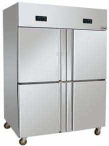 Four Doors Stainless Steel Upright Commercial Freezer Kitchen 900L 32 Cu Ft
