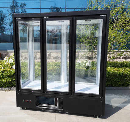 Upright Supermarket Floral Display Cooler Sliding Door