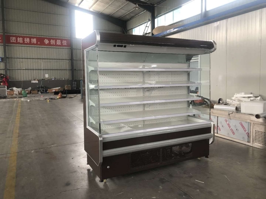 220V Air Curtain Cabinet 2 To 8 Degree Vegetable Display Freezer