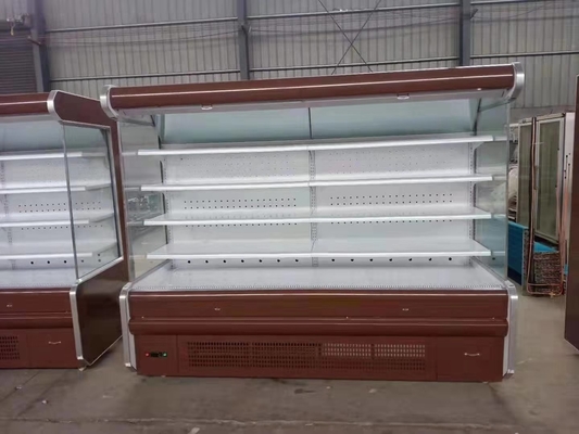 220V Air Curtain Cabinet 2 To 8 Degree Vegetable Display Freezer