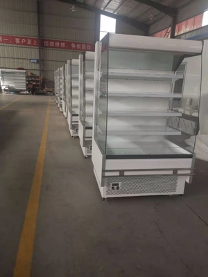 220V Air Curtain Cabinet 2 To 8 Degree Vegetable Display Freezer