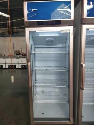 Single Door Glass Door Refrigerated Beverage Display Commercial Cabinet
