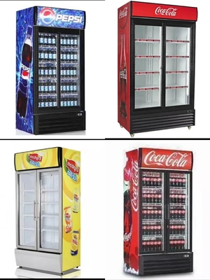 Family supermarket Commercial Two door glass door freezer Drinks fridge affordable