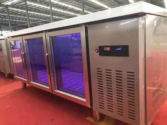 Direct Cooling Stainless Steel Freezers Refrigeration Facilities 1380L