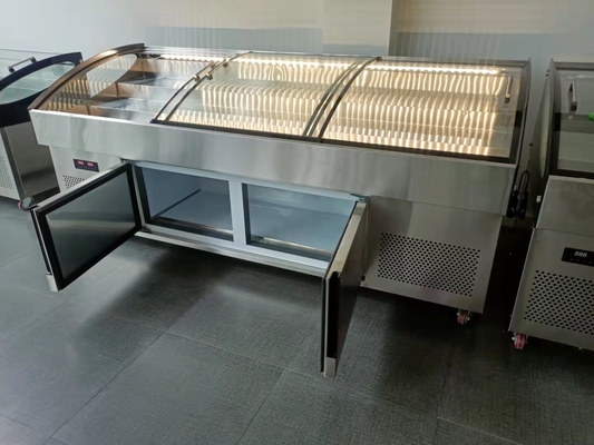 Stainless Steel Stepped Display Refrigeration Facilities 2m